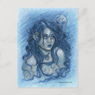 Cartão Postal Cartão-postal da Lua de inverno