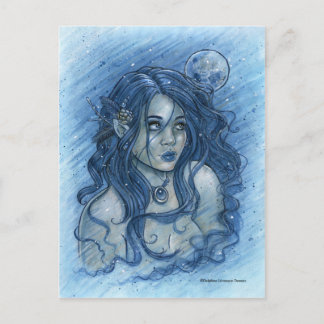 Cartão Postal Cartão-postal da Lua de inverno