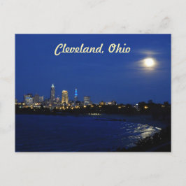 Cartão Postal Cartão-postal da Lua sobre Cleveland