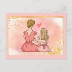 Cartão Postal Cartão-Postal Da Mãe E Da Filha