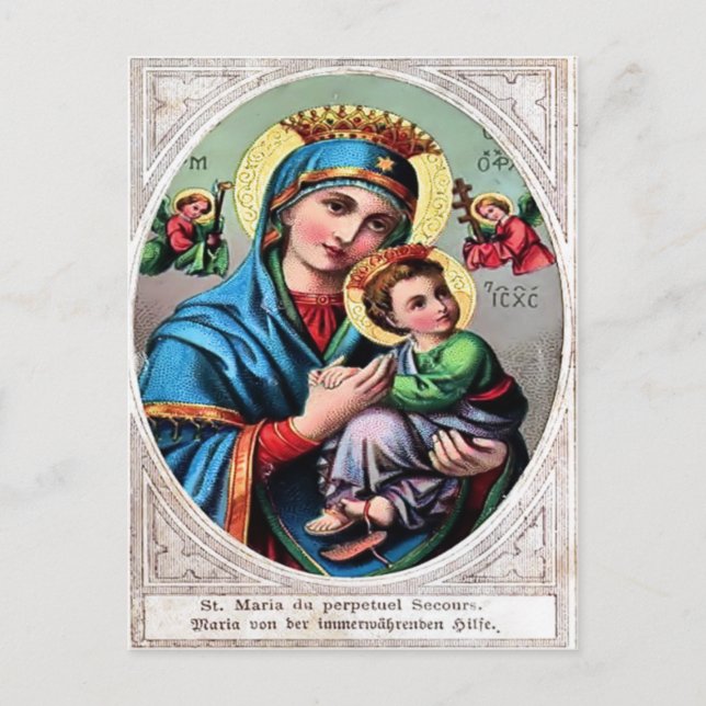 Cartão Postal Cartão-postal da Mãe Mary (Frente)