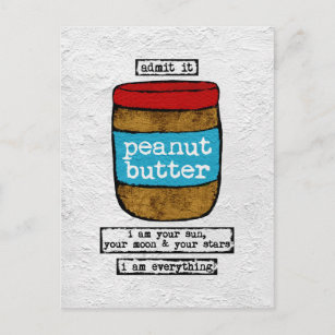 Cartão Postal Cartão-postal da manteiga de amendoim - Comida eng