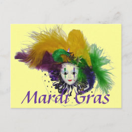 Cartão Postal Cartão-postal da Máscara Mardi Gras