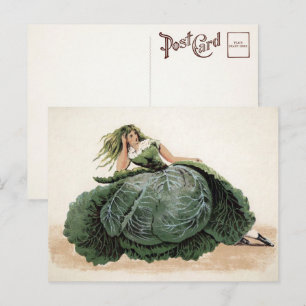 Cartão Postal Cartão-postal da Menina do Repolho Vitoriana