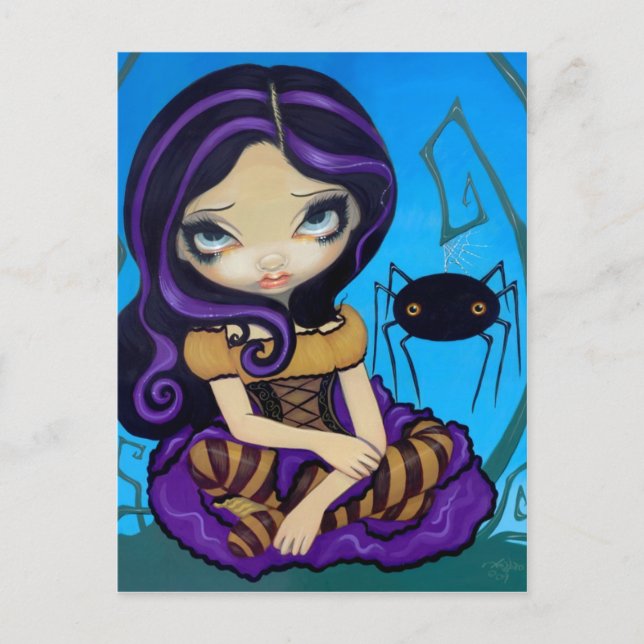 Cartão Postal Cartão-postal da "Menina Muffet" (Frente)