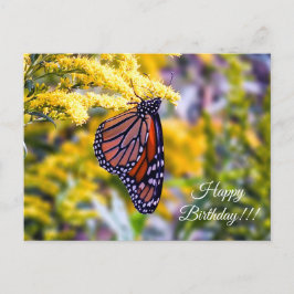 Cartão Postal Cartão-postal da Monarca Feliz Aniversário