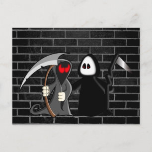 Cartão Postal Cartão-postal da Morte da Grim Reaper