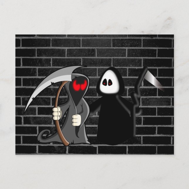 Cartão Postal Cartão-postal da Morte da Grim Reaper (Frente)