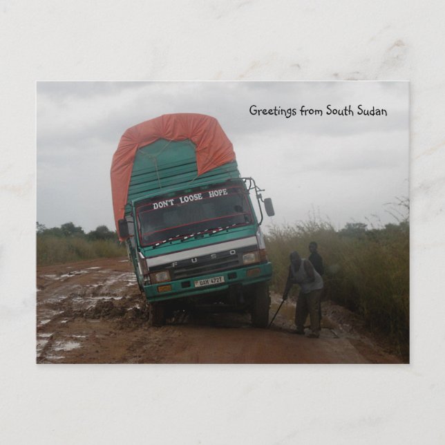 Cartão Postal Cartão-postal da Muddy Road (Frente)