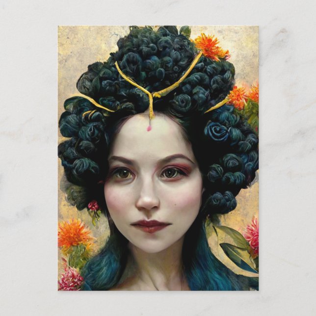 Cartão Postal Cartão-postal da mulher (Frente)