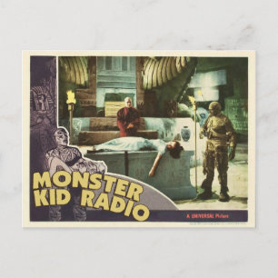 Cartão Postal Cartão-postal da múmia do rádio infantil monstro