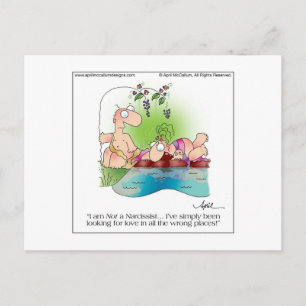 Cartão Postal Cartão-postal da NARCISSIST MULHER de April McCall