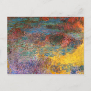Cartão Postal Cartão-postal da Noite de Lily Pond Water Monet