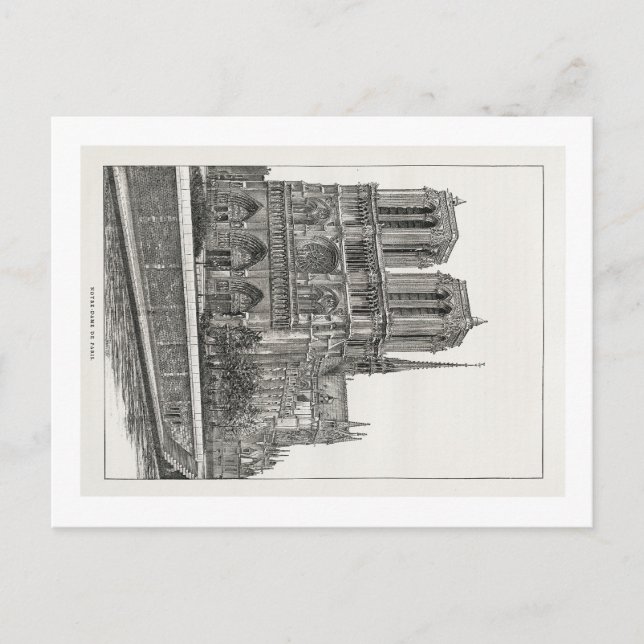 Cartão Postal Cartão-postal da Notre Dame de Paris (Frente)