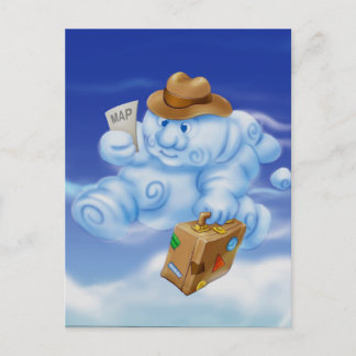 Cartão Postal Cartão-postal da Nuvem Gnome Jingle
