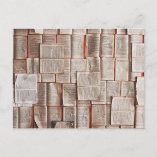 Cartão Postal Cartão-postal da página do livro, Cartão-postal do