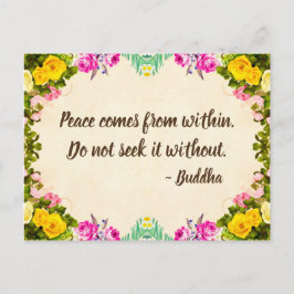 Cartão Postal Cartão-postal da Paz - Cotação Buda