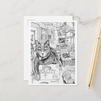 Cartão Postal Cartão-postal da Philly Cat na 9ª Rua