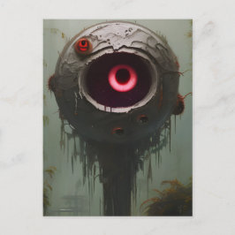 Cartão Postal Cartão-postal da planta de olho assustador