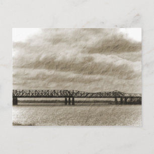 Cartão Postal Cartão-postal da ponte antiga Memphis