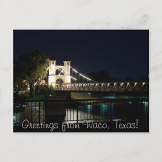 Cartão Postal Cartão-postal da ponte de suspensão (com texto)