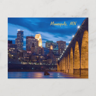 Cartão Postal Cartão-postal da ponte de traçado Minneapolis