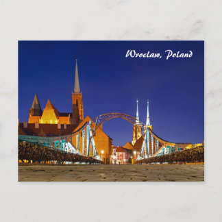 Cartão Postal Cartão-postal da ponte Tumski Wroclaw Polônia