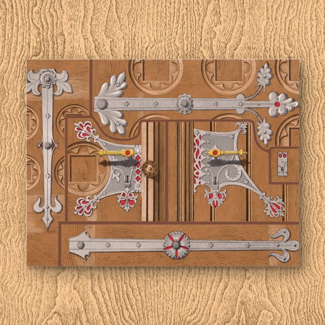 Cartão Postal Cartão-postal da porta da câmara bloqueada (Criador carregado)