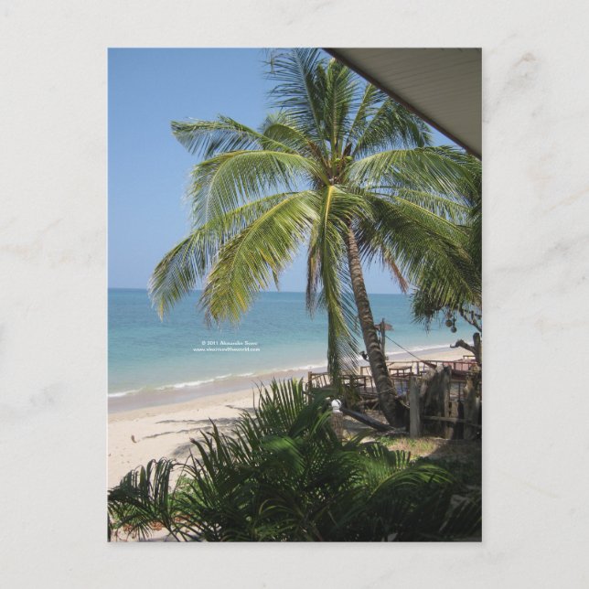 Cartão Postal Cartão-postal da praia (Frente)