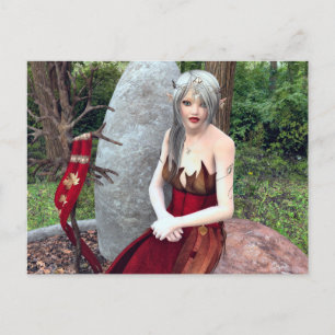 Cartão Postal Cartão-postal da Princesa Woodland Fantasy