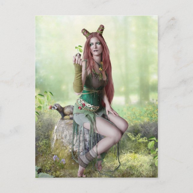 Cartão Postal Cartão-postal da Rainha de Primavera (Frente)