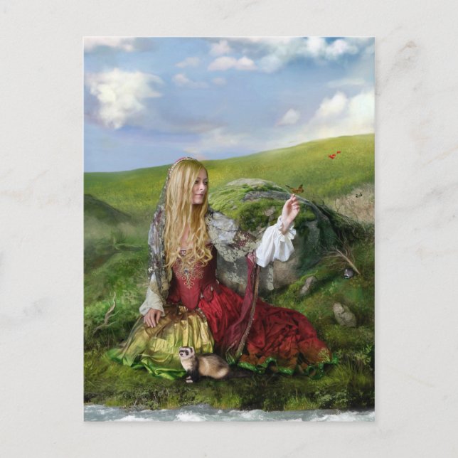Cartão Postal Cartão-postal da Rainha de Verão (Frente)