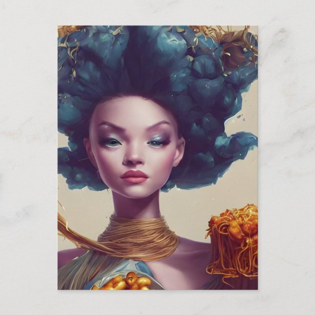 Cartão Postal Cartão-postal da Rainha Foodwar (Frente)