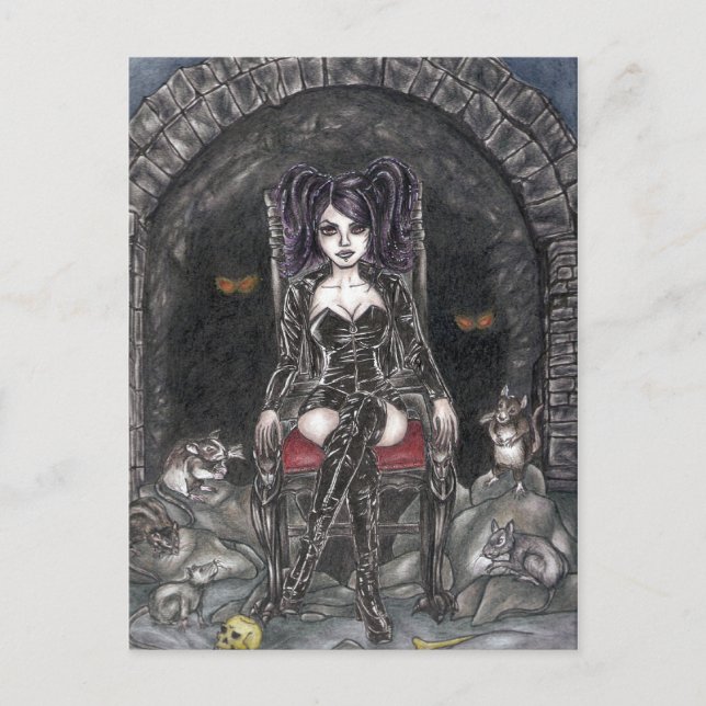 Cartão Postal Cartão-postal da Rainha Rat (Frente)