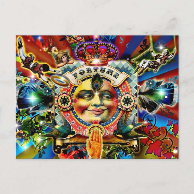 Cartão Postal Cartão-postal da Roda Fortune (Frente)