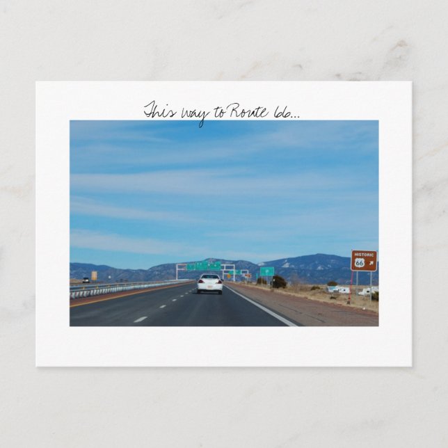 Cartão Postal Cartão-postal da Rota 66 (Frente)
