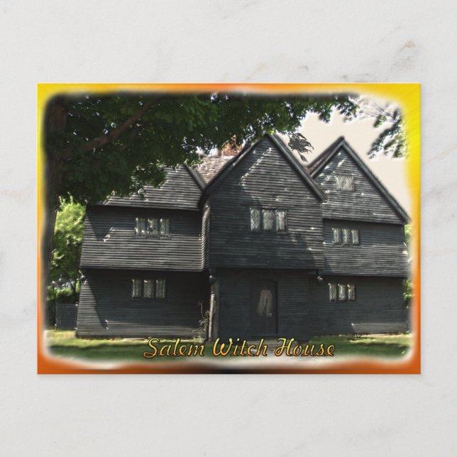 Cartão Postal Cartão-postal da Salem Witch House (Frente)