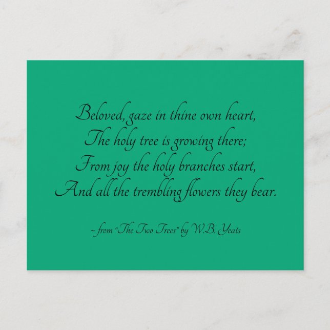 Cartão Postal Cartão-postal da Santa Árvore (Frente)