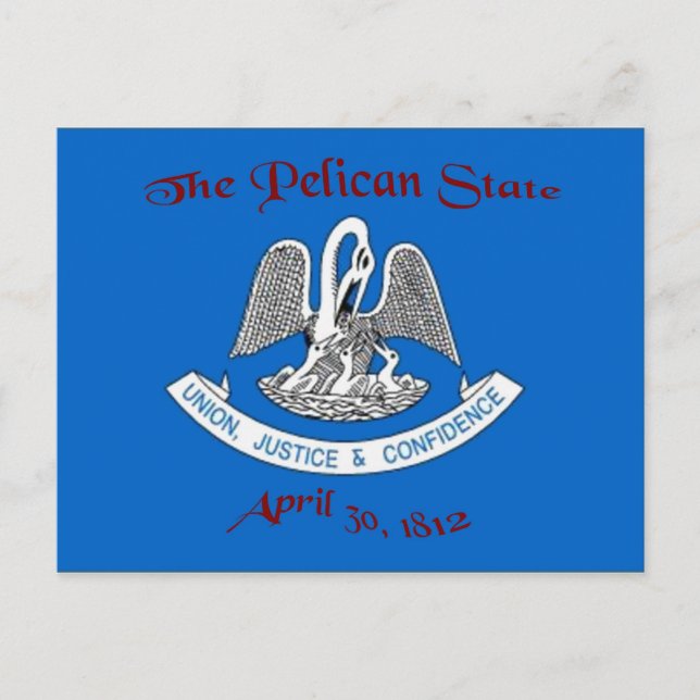 Cartão Postal Cartão-postal da Sinalizador Louisiana (Frente)