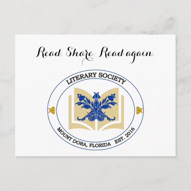 Cartão Postal Cartão-postal da Sociedade Literária (Frente)