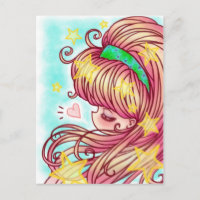 Cartão-postal da Strawberry Girl