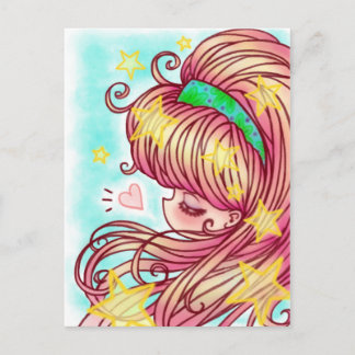 Cartão Postal Cartão-postal da Strawberry Girl