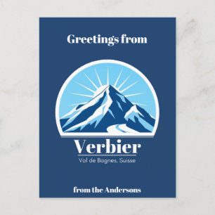Cartão Postal Cartão-postal da suiça Verbier Val de Bagnes