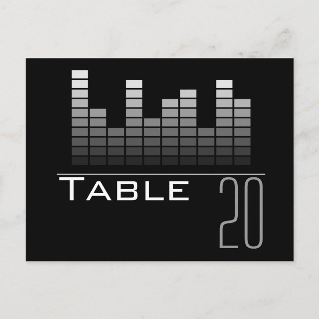 Cartão Postal Cartão-postal da Tabela do Analisador de Espectro  (Frente)