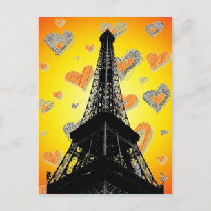Cartão Postal Cartão-postal da Torre Eifel