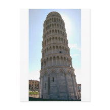 Cartão-postal da Torre Inclinada de Pisa