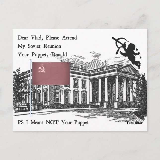 Cartão Postal Cartão-postal da União Soviética Haiku (Frente)