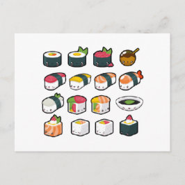 Cartão Postal Cartão-postal da variedade Sushi