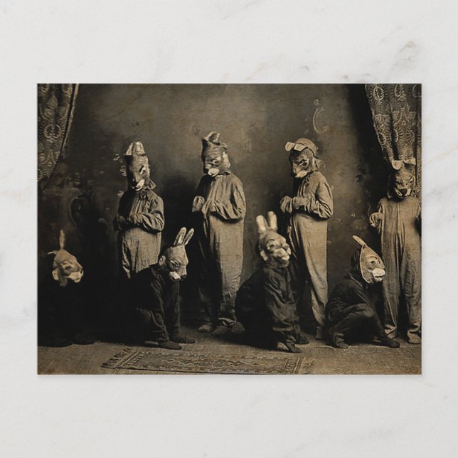 Cartão Postal Cartão-postal da velha Páscoa assustadora (Frente)