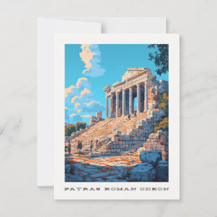 Cartão Postal Cartão-postal da Viagem de Grécia de Patras Roman